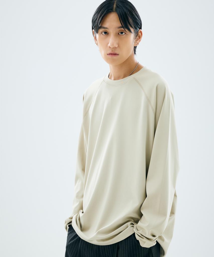 Piali Supima Silket Raglan T-Shirt (Grayish Beige)