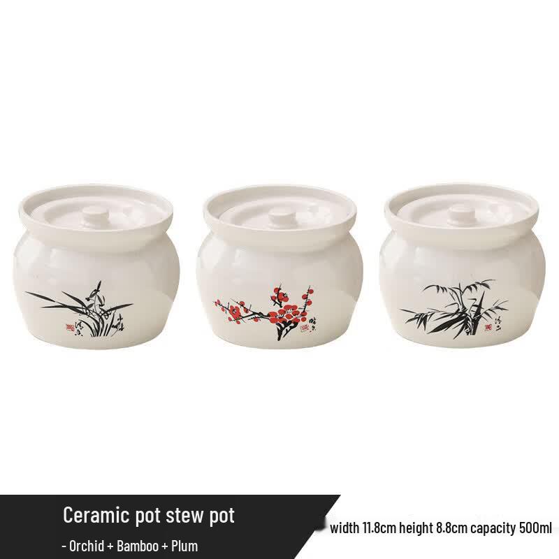 Ceramic Double Boiler Stew Pot