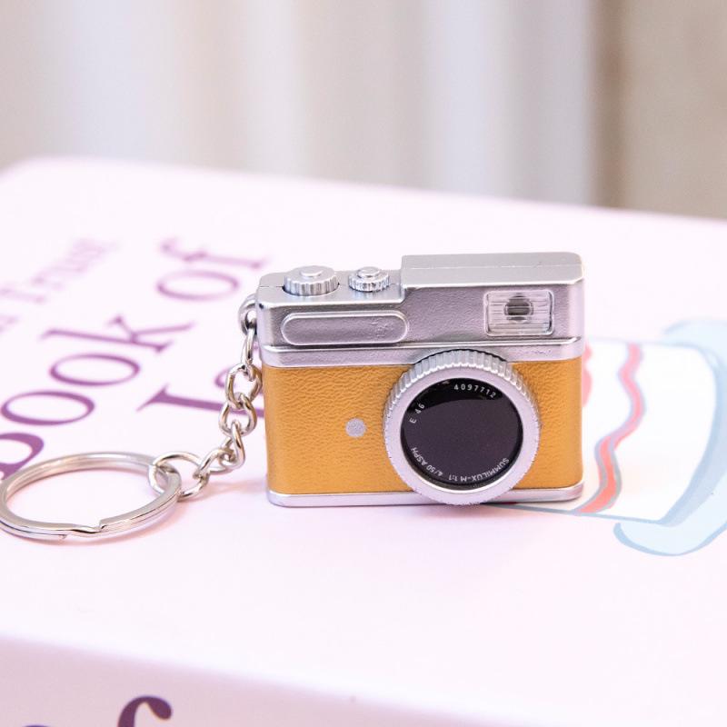 Luminous Mini Camera Keychain Pendant: Retro Sound-Making Doll Ornament