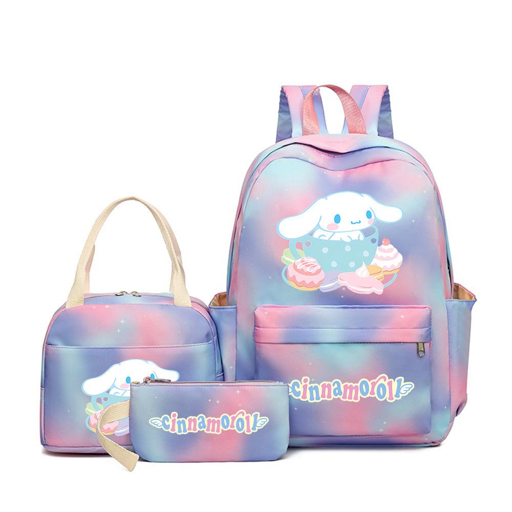 Student Schoolbag Large-Capacity Printing Junior High School College Student Casual Simple Backpack
