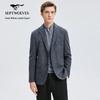 Men's Wool Blend Knit Blazer
