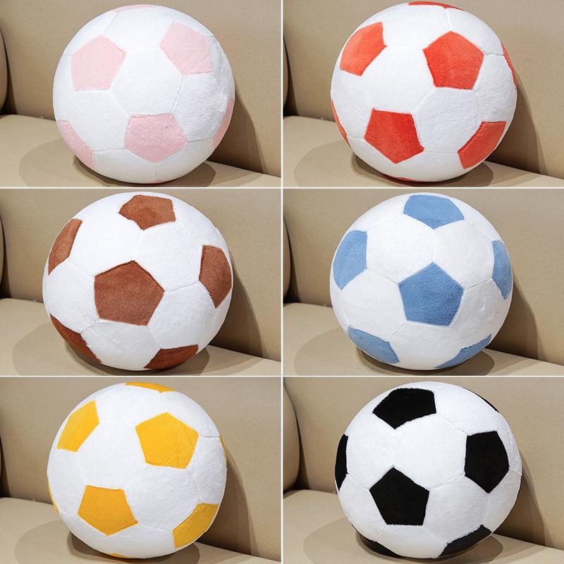 25cm Simulation Football Pillow Sports Theme Ball Sofa Bed Lumbar Cushion For Home Decor Stuffed Plush Toys Gifts For Fans
