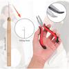 Easy Use 200Pcs Hair Beads,Three Hole Hair Pliers Roll Sewing Thread, Three Hole Hair Pliers Sewing Hair Extension Tools Kit
