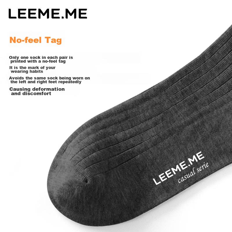 Limi [Deodorizing Antibacterial] Men's Socks Autumn Winter Breathable Odor-Resistant Casual Mid-Calf Socks