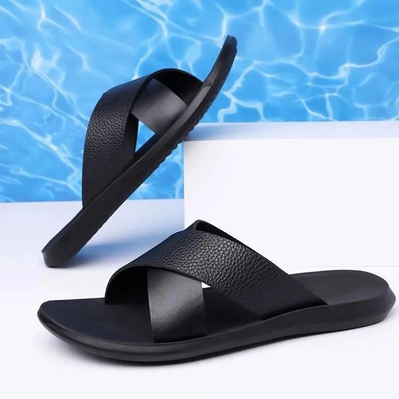 Trendige lässig-coole Hausschuhe Herrenmode Oberbekleidung Strandschuhe Beliebte Hausschuhe Rutschfeste Schuhe