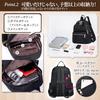 fortulux A4 Large for Commuting and Black Size Women's Backpack, Size, Lightweight, Capacity, Waterproof, Travel, (Black, M)