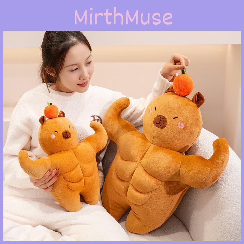 Muscular Capybara Adorable Plush Toy Creative And Whimsical Doll For Gfit Kid