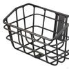 Bicycle Basket Black Front Convenient Assemble Sturdy Aluminum Alloy Cargo Container Accessories for