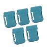 5Pcs Lithium Battery Storage Rack Shelf Bracket Belt Slot for Makita 18V Fixing DevicesCyan