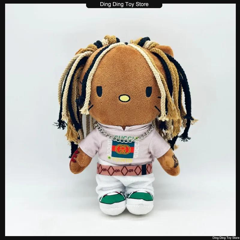 Hello Kitty as King Von Plush Doll Plushies Stuffed Toys Cute Kids Boys Girls Birthday Christmas Gifts