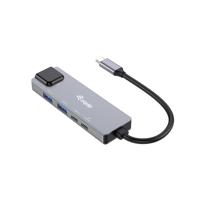 Equip adattatore multifunzione 5 in 1 USB-C 2.5GbE 100W PD grigio