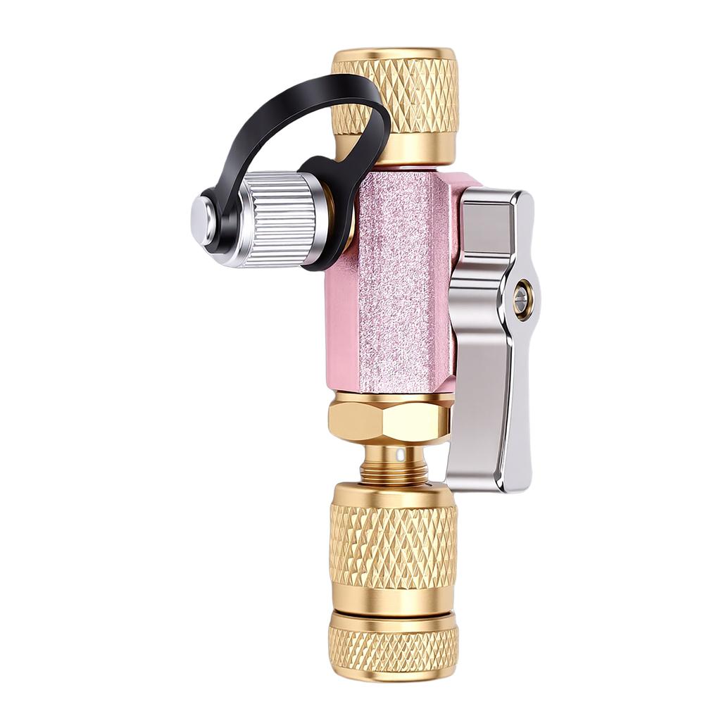 HVAC Valve Core Removal Tool Double O Ring Sealed Adjustable Vacuum Rated Valve Core Remover Installer Tool with Wrench