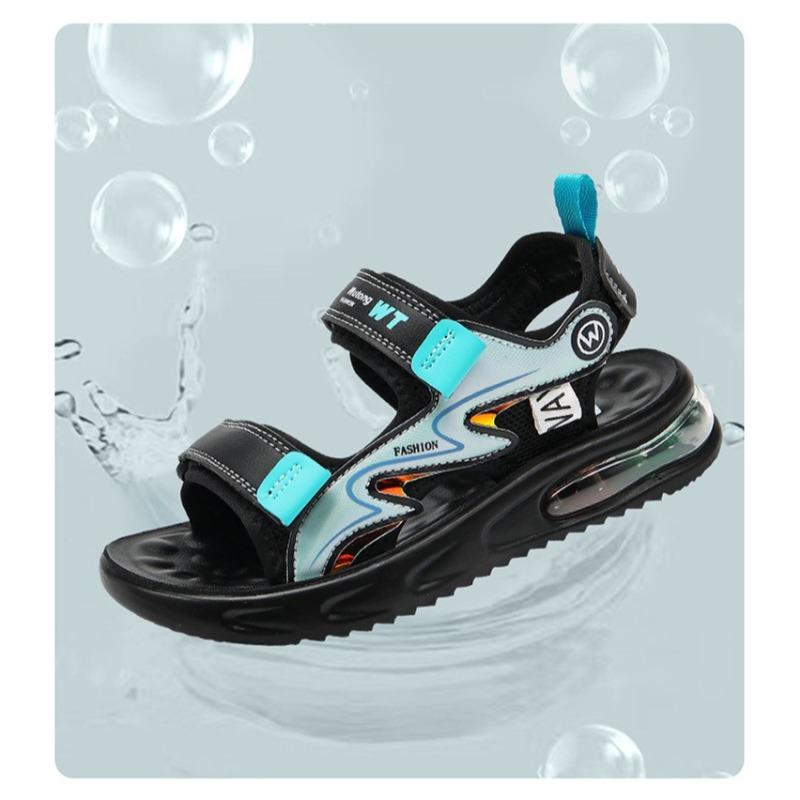 New Summer Boys' Sandals - Non-Slip Soft Sole Leather Sports Sandals for Big & Little Kids