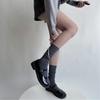 Japanese Style Fashion Middle Tube Calf Socks Women JK Girl Cute Bandage Bowknot Ruffke Trim Cotton Long Socks Stockings