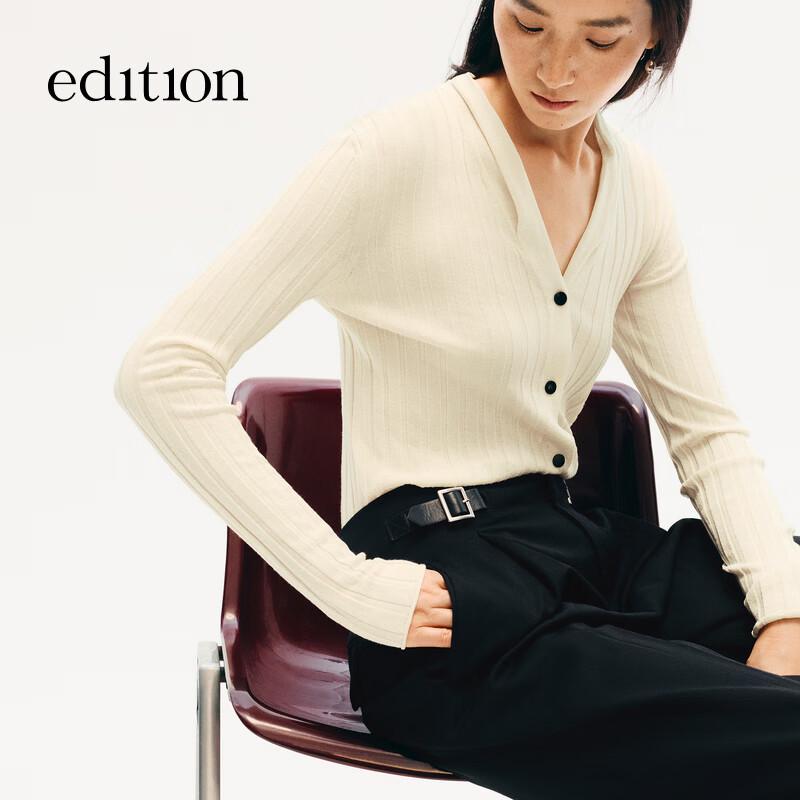 Edition Women's Winter 100% Wool Straight-Leg Trousers