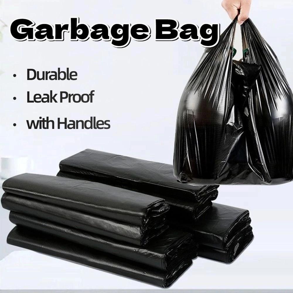 

200pcs Thickened Heavy Duty Trash Bags Plastic Garbage Storage Bag Large Rubbish Bags Industrial