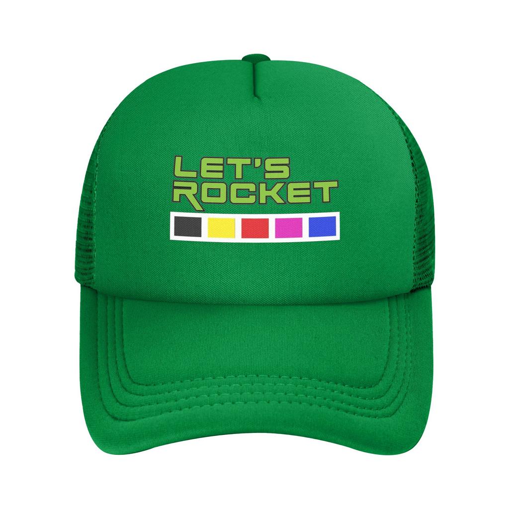 Mighty Morphin Power Rangers Trucker Hat Adult Outdoor Mesh Baseball Caps Polyester Adjustable Fishing Hat