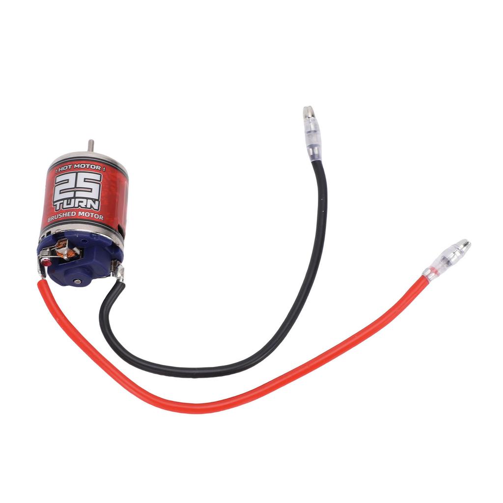 RC Brushed Motor Replacement for   Model Car Boat 370 25T 2.3mm D Shaft Stainless Steel Casing RC Motor