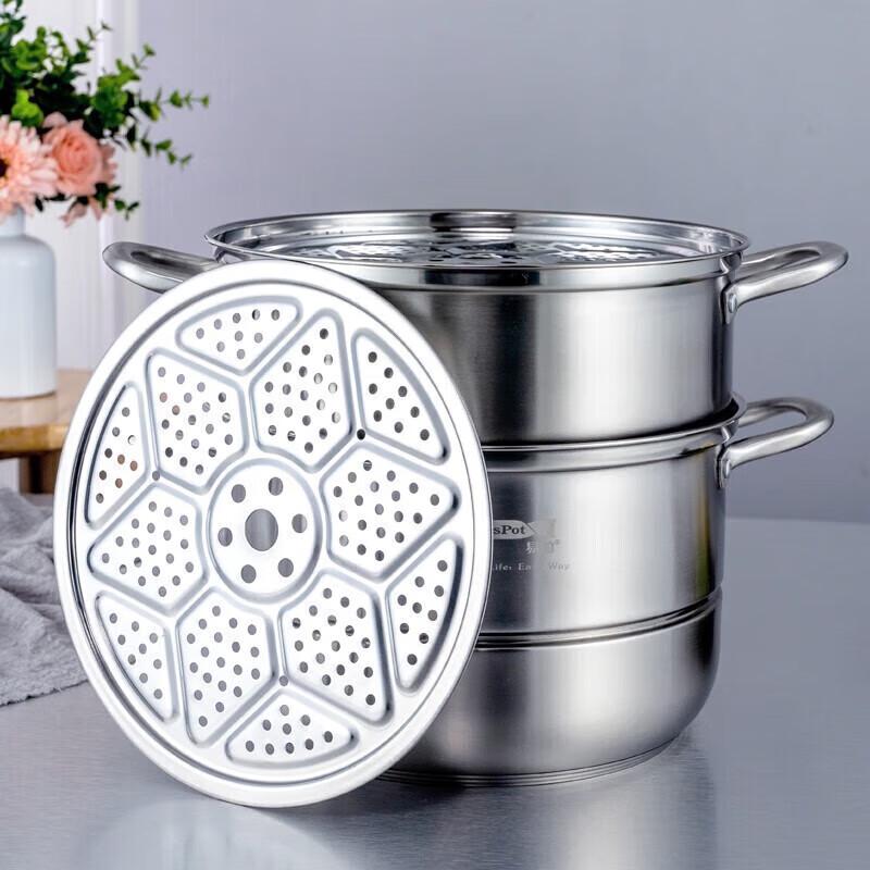 YISPOT YP-8172 3-Layer Stainless Steel Steamer Pot