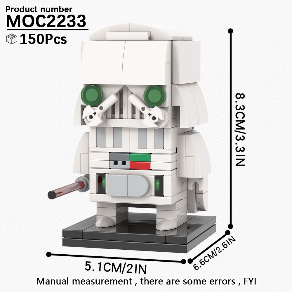 MOOXI Brickheadzed Războaiele Spațiale Filme Figurina Model Jedi Stormtrooper Robot Set Blocuri de Construcție Cărămizi DIY Pentru Copii Jucării Montessori