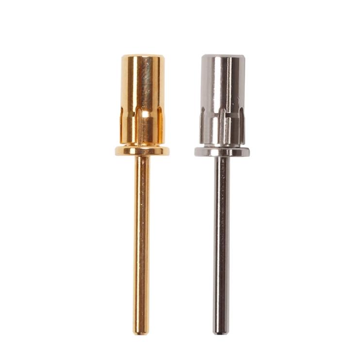 Mandrel Bit for Nails Small Mini Stainless Steel Mandrel Manicure Sandpaper Band