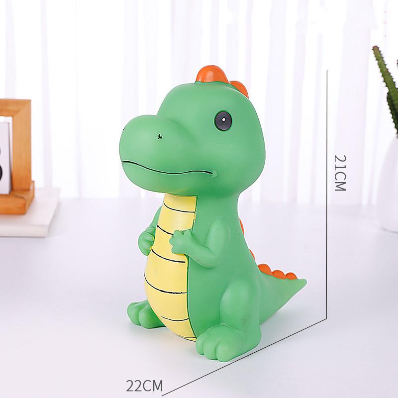 DXUIALOI Creative Color Painting Cartoon Cute Dinosaur Piggy Bank Children's Gift Fall Resistant Piggy Bank Home Decoration