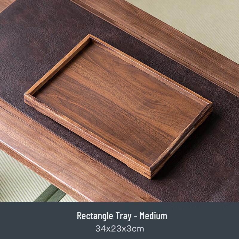 Walnut Wood Rectangular Tea Tray
