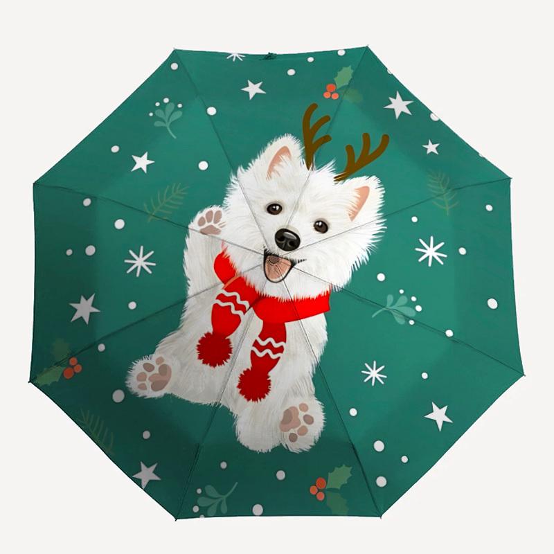 1pc Dog Automatic Open/Close Umbrella, Lightweight for Women/Men, Perfect Gift - for Everyday or Holiday Eventsyy251127089