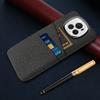 For Honor Magic6 Pro 5G Cloth Texture Phone Case Dual Card Holder PC Cover