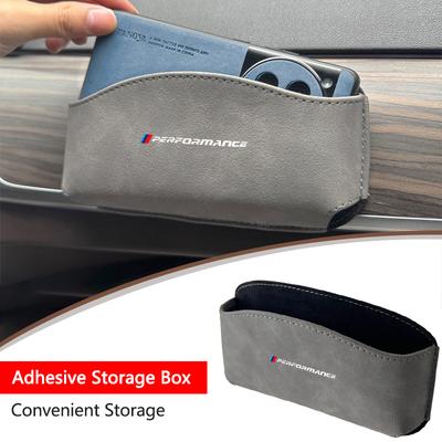 Car Eyeglasses Organizer Box Adhesive Storage Bag For BMW Performance E46 E39 E60 E90 E30 E36 E87 E53 F15 F16 F20 F30 G20 G30 M FRT32