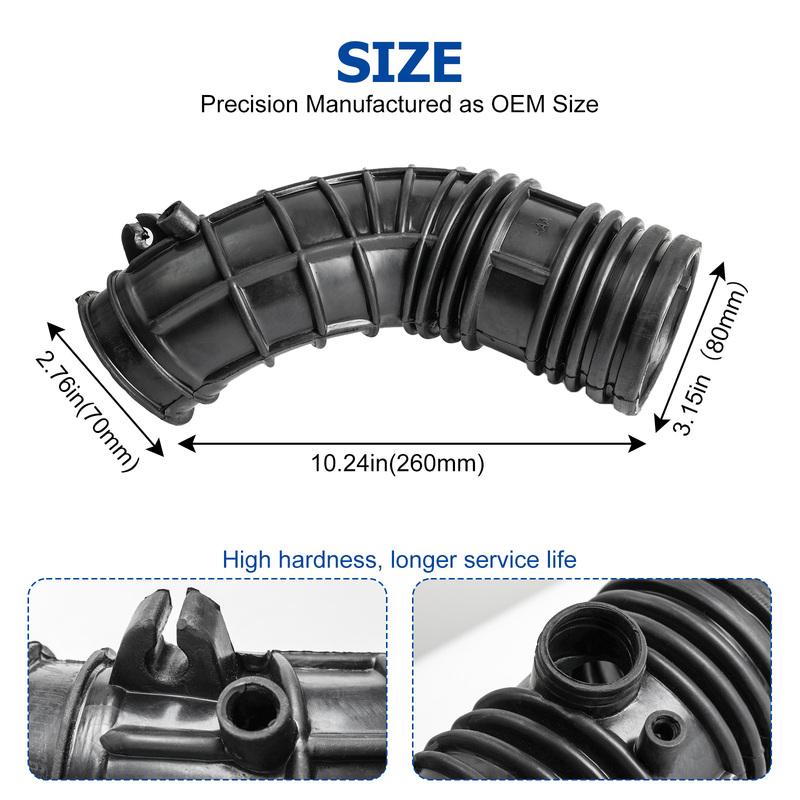 Car Air Intake Tube Cleaner Hose Engine Air Flow Tube Air Cleaner Pipe Intake Throttle Body Hose For Honda Accord 2003-2007 2.4L