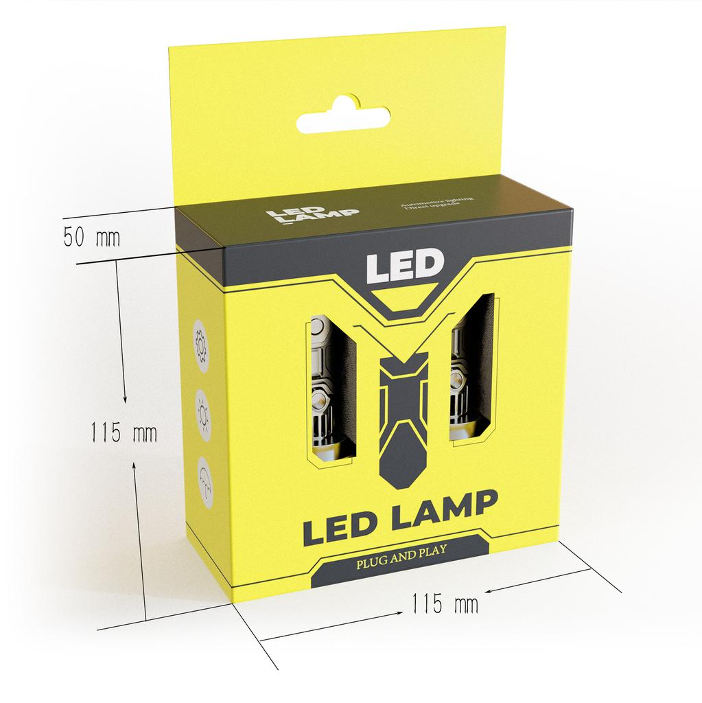 2PCS H7 Original Auto Led High Power Scheinwerfer K35 Spot Birne Canbus Nebel Licht 10000LM 50W Auto Licht auto Teile