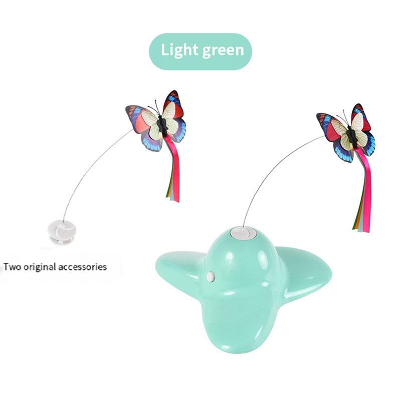 M-Moderno-Movimento Rotante Attivato Farfalla Divertente Intelligente Interattivo Insetto Sbattente Automatico Puzzle Gatto B