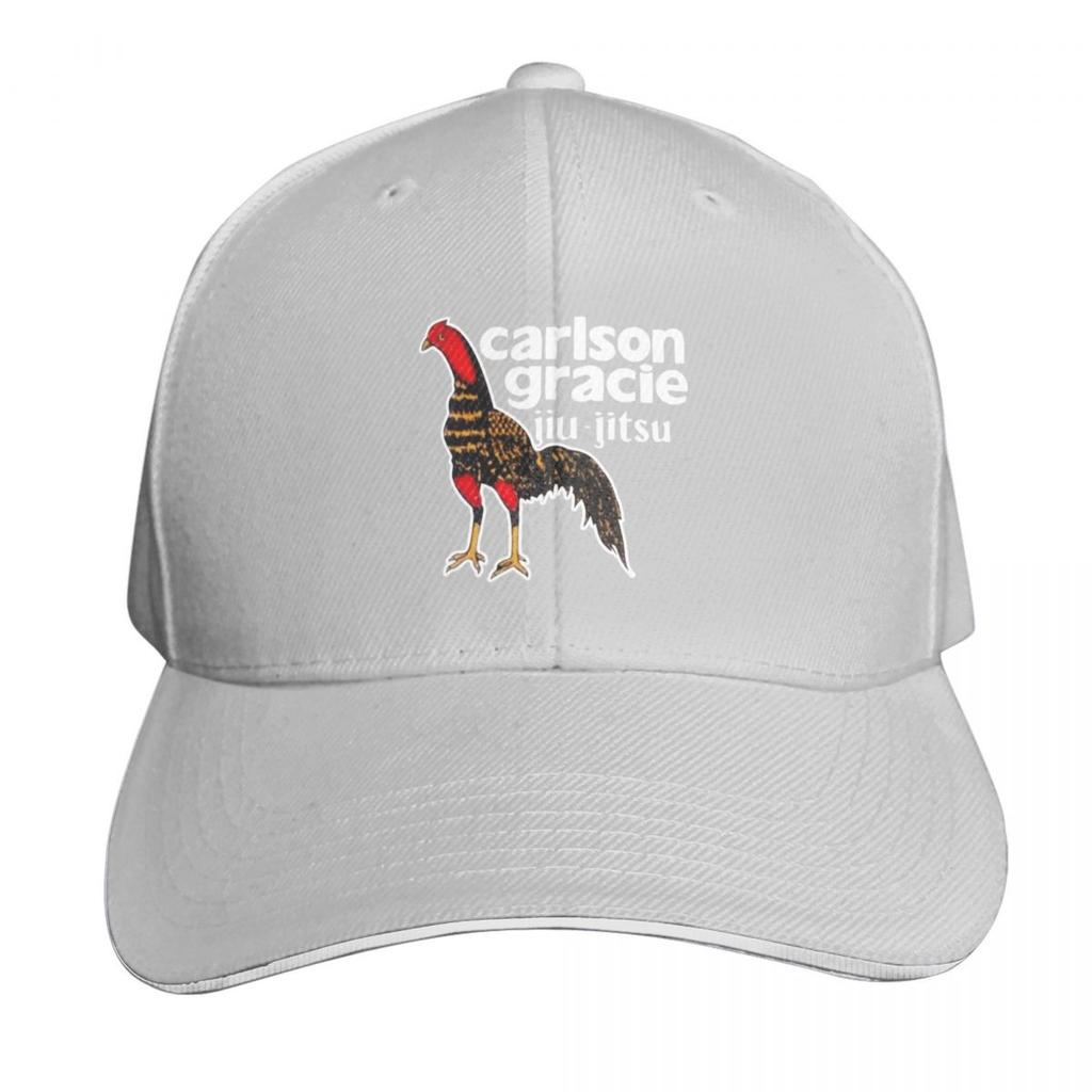 Carlson Gracie Team Logo Rooster Baseball Cap Rave Beach Hat Big Size Hat Horse Hat Womens Unisexs