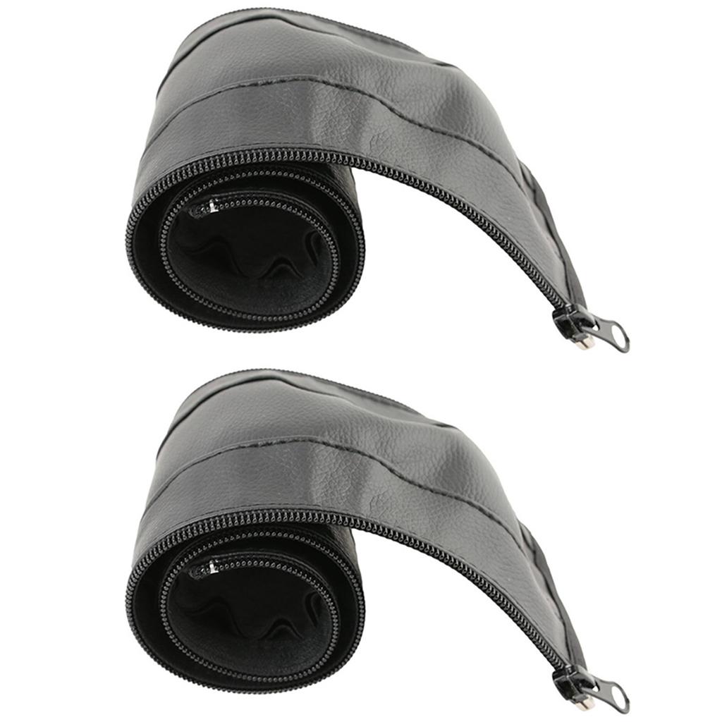 Baby Stroller Leather Handle Covers Trolley Armrest Protective Case Baby Cart Zipper Protector Cover Pushchair Accessories