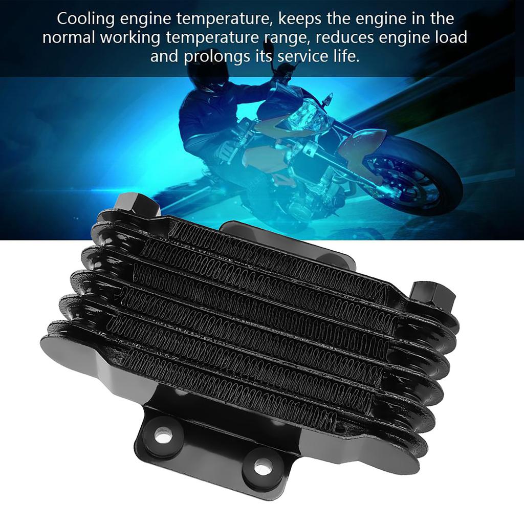 Aluminum 85ml Engine Oil Cooler Cooling   for 100 -250  Motorcycle Dirt Bike ATV Black