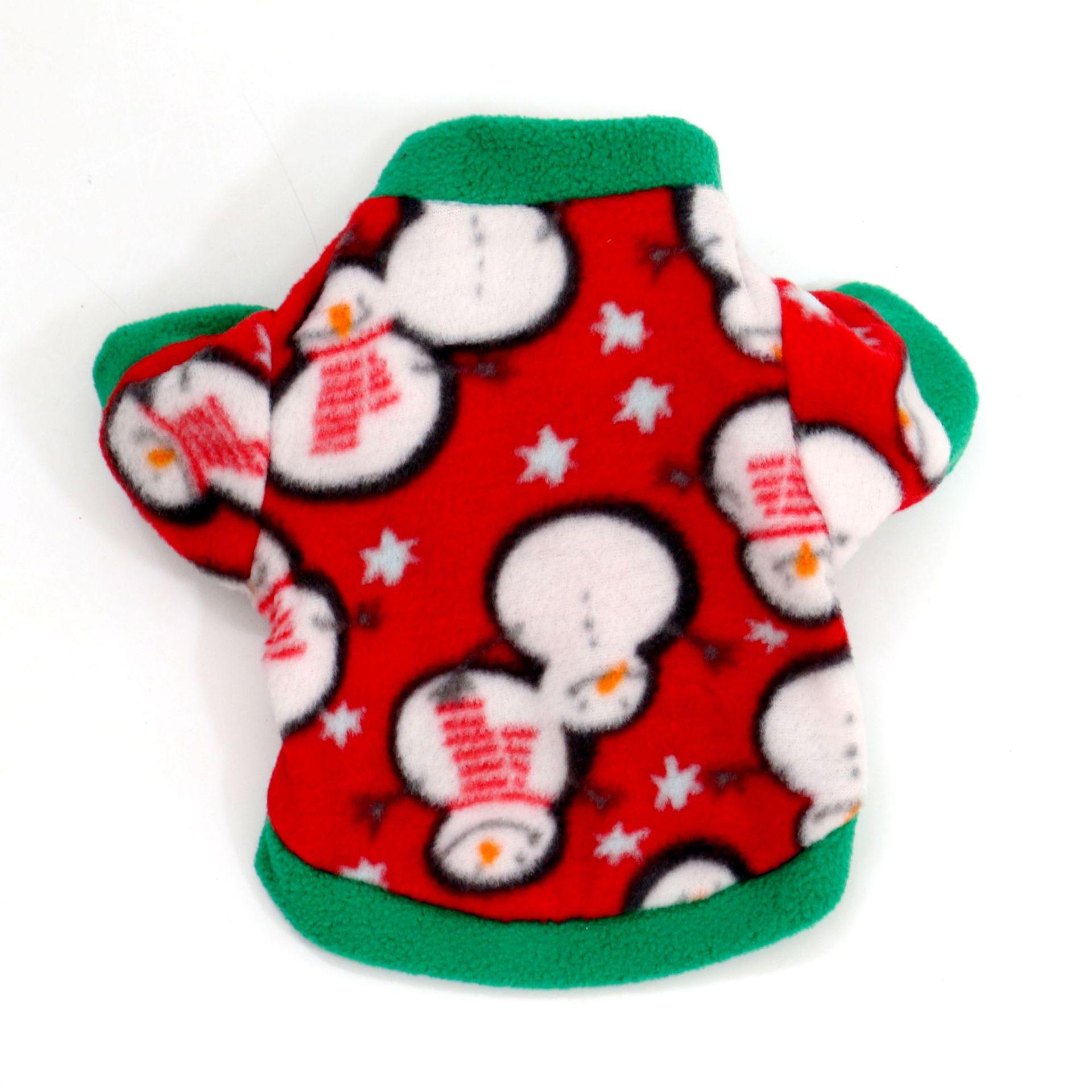 

Осенне-зимняя классика, рождественская флисовая куртка для собак и котят, многоцветный выбор L