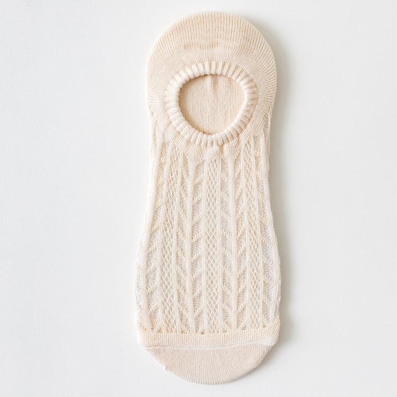 

Женские весенне-летние тонкие носки с невидимым носком, не скользящие, с сеткой, дышащие, для кондиционированного воздуха 1 pair телесный