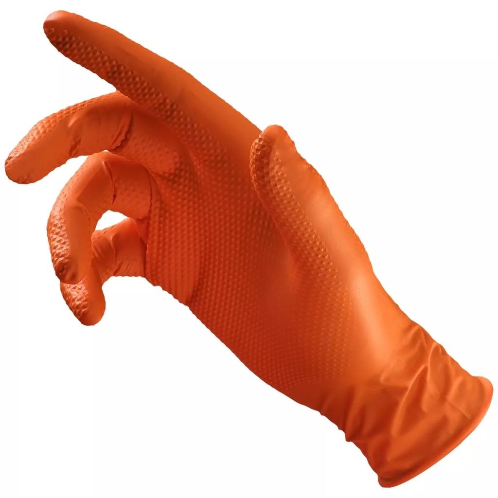 Reinforced Nitrile Gloves Monkey Orange 50 Pcs Xxl - Rek Gu B 543