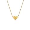 Light Luxury Snake Bone Chain Love Furnace Real Gold Necklace Female Collarbone Chain With Jewelry
