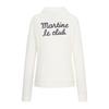 MARTINE GOLF Fluffy Half Zip Up T Shirts_Off-White