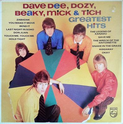 LP Record DAVE DEE, DOZY, BEAKY, MICK & TICH - Greatest Hits PRICE61 PHILIPS 1984 UK Rock Used