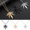 Gift Fashion Titanium Steel Rock Punk Retro Hip Hop Choker Leaf Pendant Maple Leaf Necklace