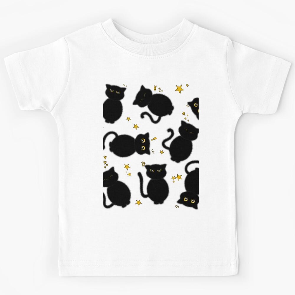 Black cats design Kids T-Shirt 150