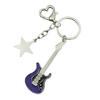 Fashion Star Guitar Keychain Decorations Simple Car Keyring Hanging Ornament