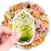 50Pcs/Set 3D Delicious Food . Afternoon Tea Dessert Stickers DIY Fashion Waterproof Doodle Decals Stickers (2 Styles)