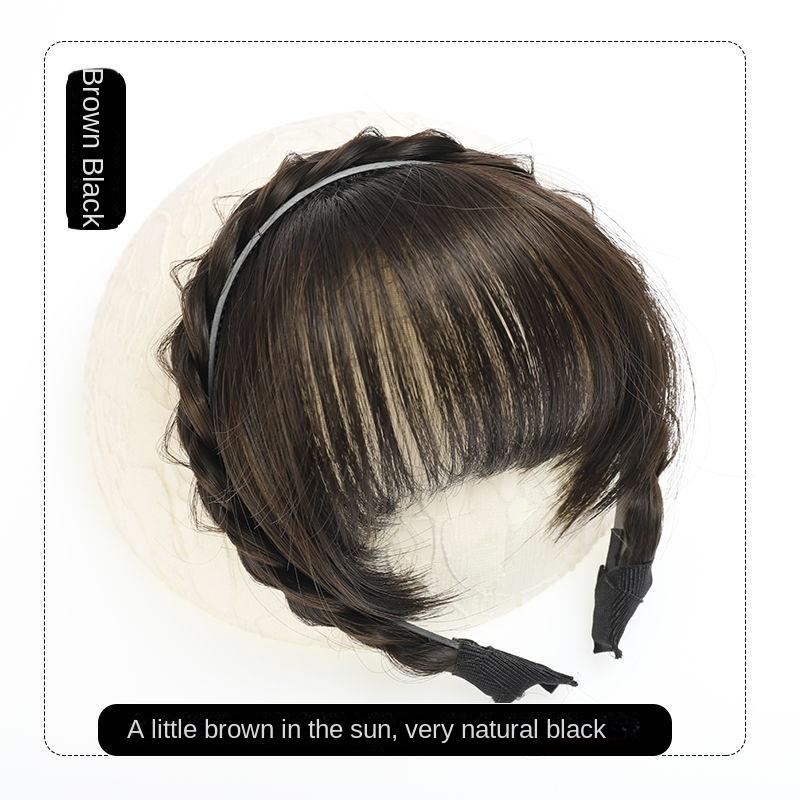 Wig Bangs Hairband Fake Hair Headband Fringe Hair Extension Women Girls Clips In Hair Extension Hair Accessories Hairpiece Clips