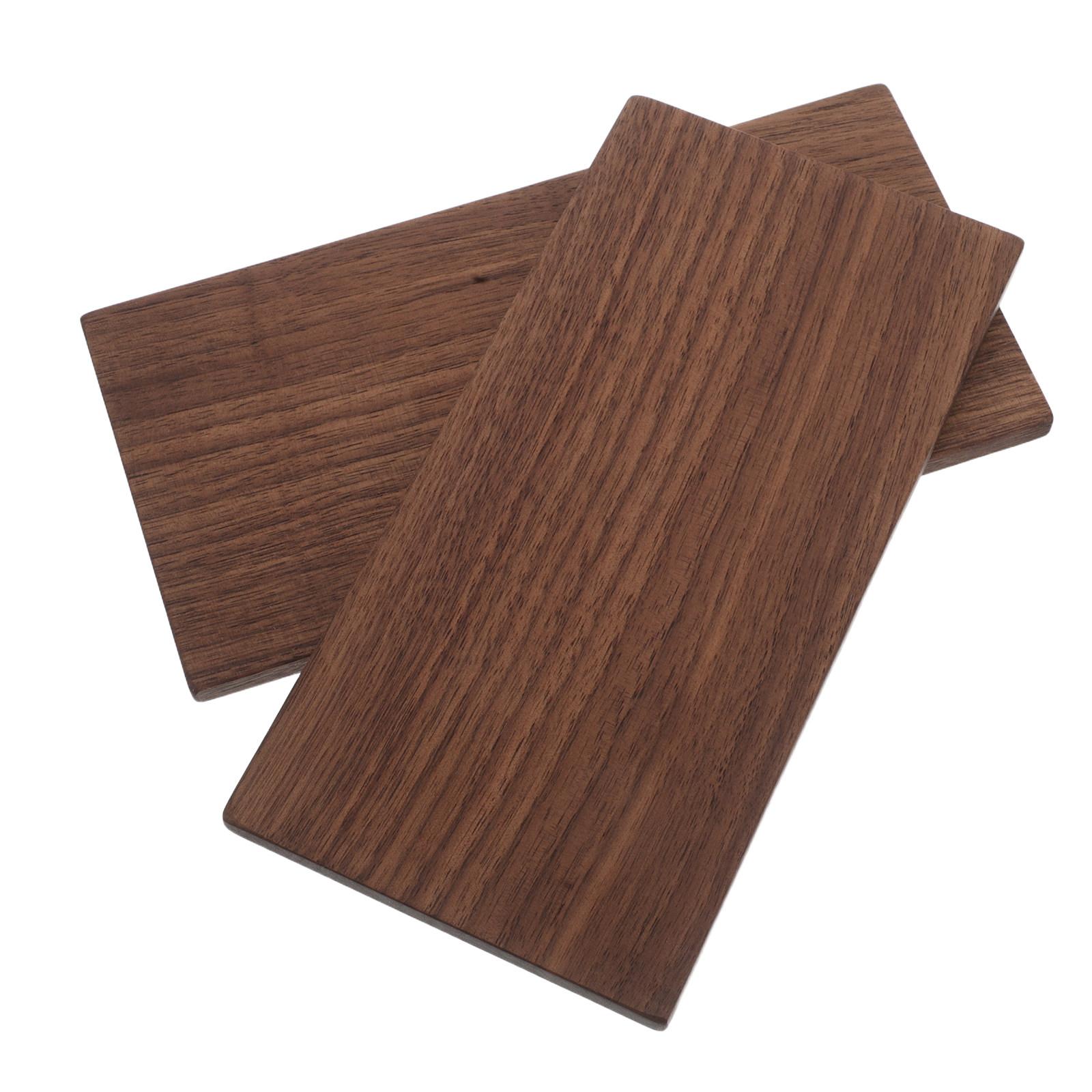 2Pcs Thick Walnut Wood Board Natural Grain Hardwood Plywood for Home Decor Tabletops Window Sills DIY Burning Sheets Walnut 30X10X1CM