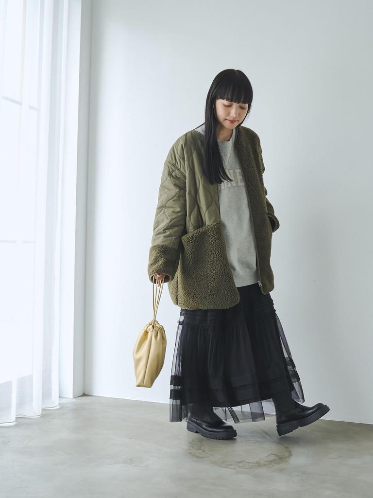 Cohen Tucked Tiered Tulle Skirt 76706460224 0950 M BLACK(09)