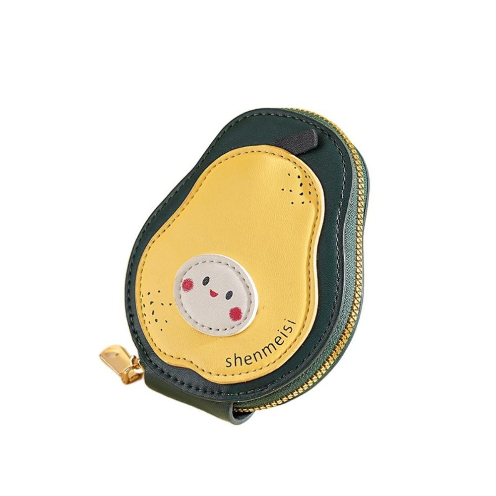 

Держатель для ID-карты в корейском стиле, мультяшный органайзер для кредитных карт в форме груши, для подарка зелёный